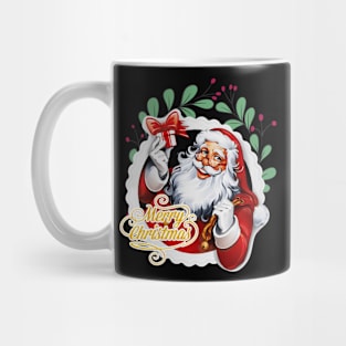 Merry Christmas Santa Present Holiday Mug